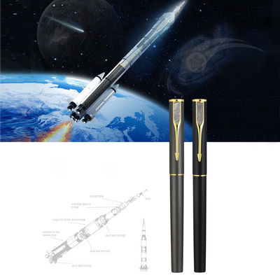 5.5 pulgadas Pluma de meteorito del espacio extraterrestre Pluma de fuente recargable