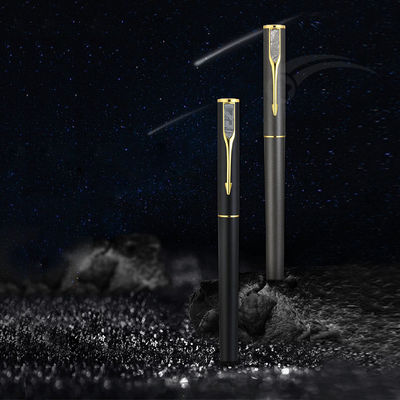 5.5 pulgadas Pluma de meteorito del espacio extraterrestre Pluma de fuente recargable