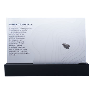 Escultura fina acrílica Muonionalusta Meteorito Decoración para el hogar Decoraciones de la mesa