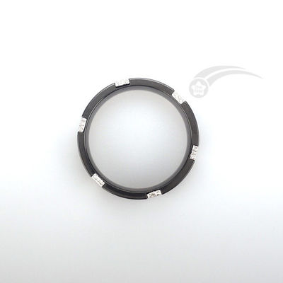 Anillo de banda de meteoritos de 8 mm de ancho Eternidad Muonionalusta Anillo de meteoritos