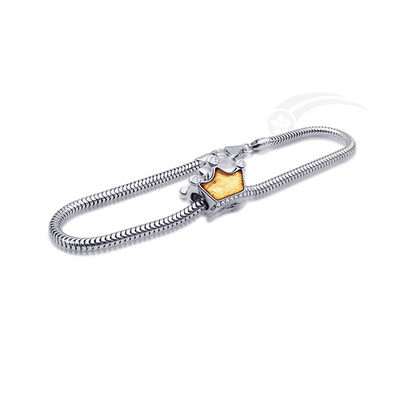 Estilo 925 de plata esterlina Brazalete de encantamiento Joyería de meteorito original