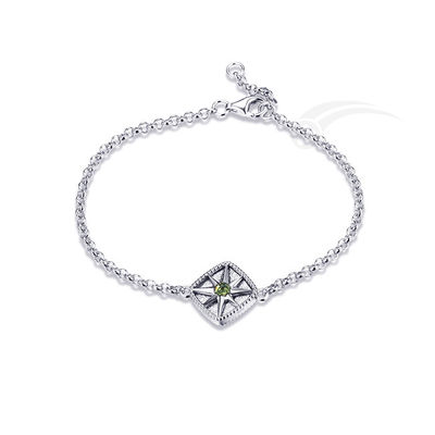 WidmanstäTtens Patrón Meteorito 925 Brazalete de plata mujer hermosa