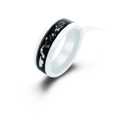 Anillos de pareja de meteoritos modernos.