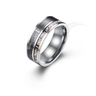 Exclusivo para hombres Anillos de meteoritos Joyas reales de meteoritos para bodas