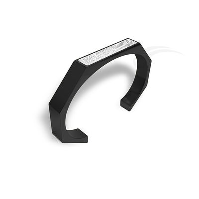 Meteorito galáctico contemporáneo Brazalete de acero inoxidable Resistente al impacto