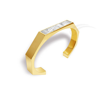 Meteorito galáctico contemporáneo Brazalete de acero inoxidable Resistente al impacto